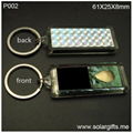 Water- proof Two-parts-flash Large Solar Keychain P002
