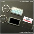Solar Keychain P030/Medium type/Replaceable Image/Single flash
