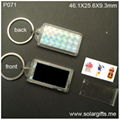 lcd solar keychain plastic P071 