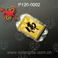 solar power chinese knot car hanging accessories car interior pendant