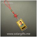 solar power car hanging pendant car interior ornaments with changing background