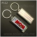 solar key chain with time and thermometer P112