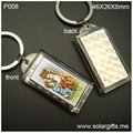 Promotion acrylic solar keychain gift P008