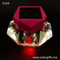 汽車裝飾擺設 太陽能七彩發光禮品鑽石水晶汽車香水瓶 P159