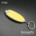 oval shaped led flashlight keychain P348