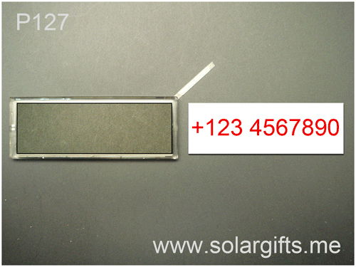 Solar power lcd flash badges sign photo frame （photo replaceable）