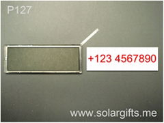 Solar power lcd flash badges sign photo frame （photo replaceable）