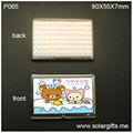 logo custom solar power lcd flash fridge magnet