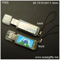logo custom Solar USB Flash Drive