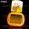 picture insert solar power lcd slide flash photo frame