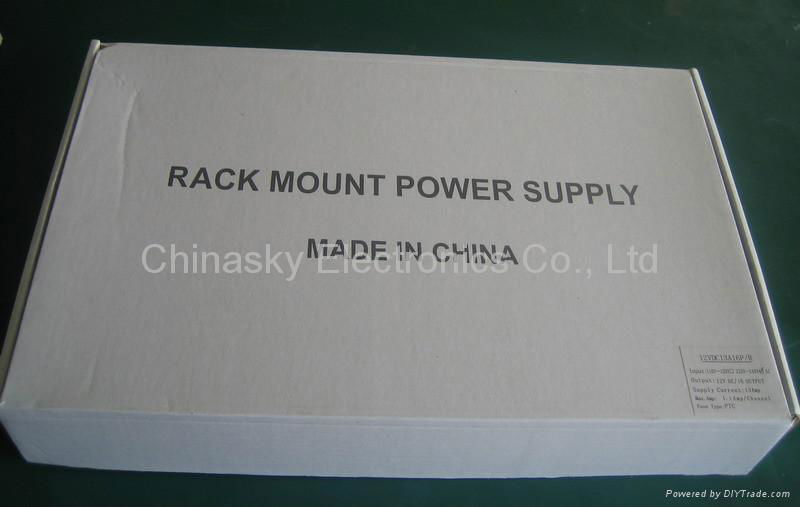 12VDC 13A 16Ch Rack Mount CCTV Power Supply, PTC Resettable Fuse 12VDC13A16P/R 5