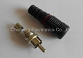 CCTV RCA Male Solderless Connector with Boot  (CT5028)