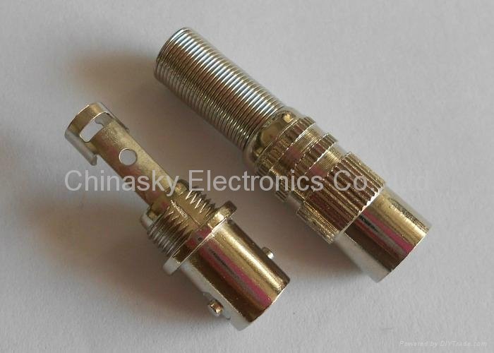 BNC Female Connector with Long Metal Boot / CCTV Female Connector (CT5050) 3