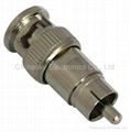 BNC Male Connector  to RCA Male  Connector / Coaxial Connector (CT5057) 2