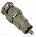 BNC Male Connector  to RCA Male  Connector / Coaxial Connector (CT5057)