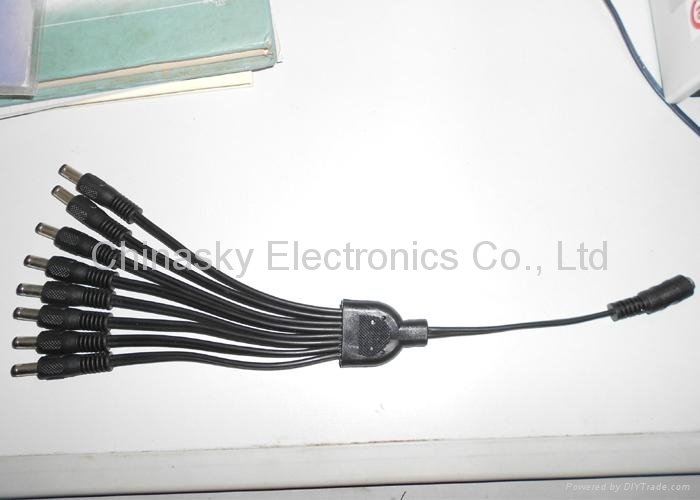 1 to 8 Way DC Jack/Plug Splitter Cable for Cameras / CCTV Power Splitter SP1-8H 2