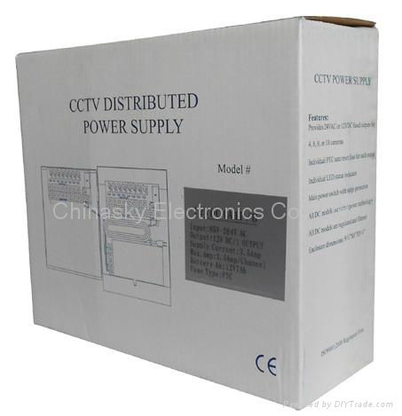  CCTV Camera Power Supply Metal boxed 24V10A18channel(24VAC10A18P) 3