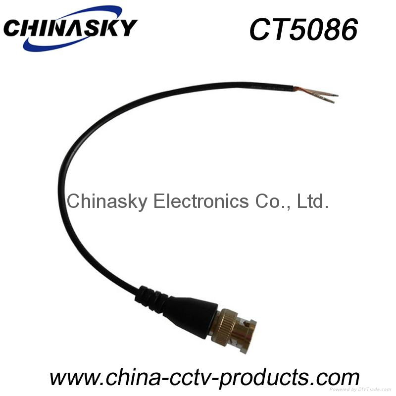  CCTV BNC  Connector with Wire 25mm / B-Connector / Coaxial Connector  (CT5086)