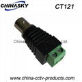 CCTV  Female BNC Connector  to Terminal Screws / Coax Connector (CT121) 1