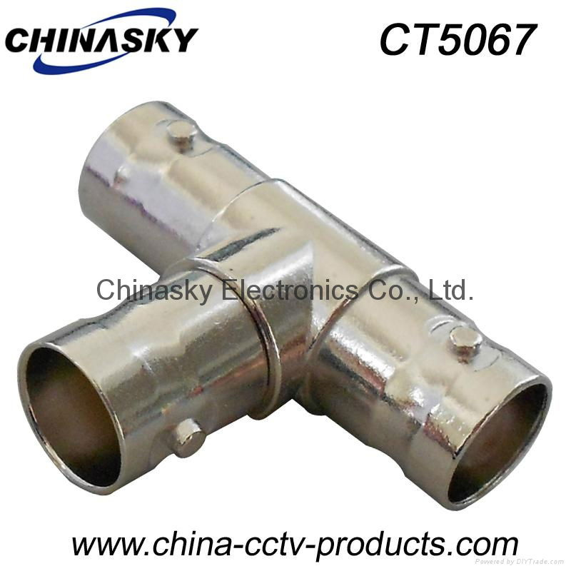 CCTV BNC T Type Adapter / 3 BNC Female connector (CT5067)