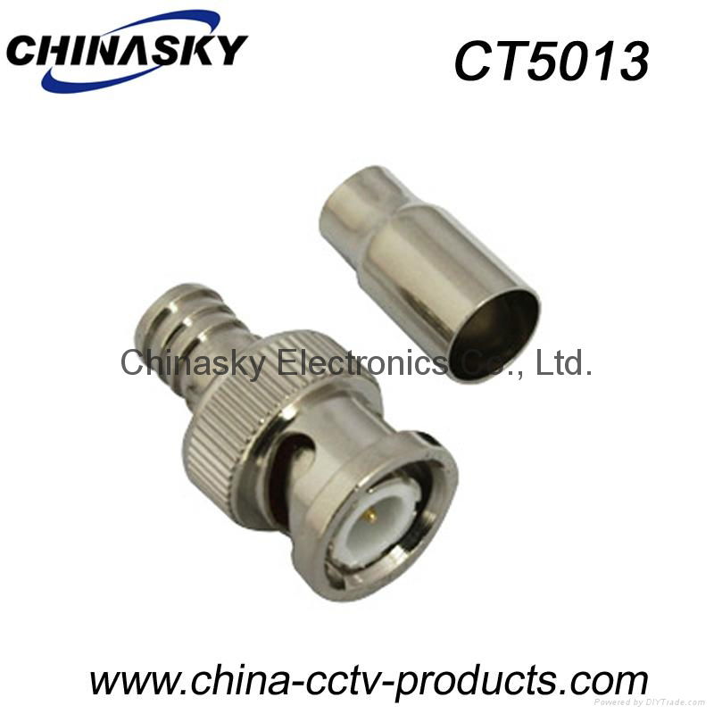 BNC Connector / BNC Male Crimp On for RG59 U Cable / CCTV Connector (CT5013)