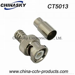 BNC Connector / BNC Male Crimp On for RG59 U Cable / CCTV Connector (CT5013)