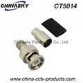 BNC Male Crimp On Connector with Short Boot for RG59 U Cable (CT5014)