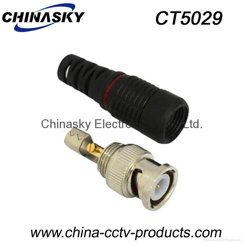 BNC Connector / BNC Solderless Connector with Boot / CCTV Connector / CT5029