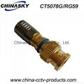 BC Compression Connector for RG59 / CCTV