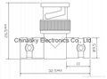 BNC Male Connector to 2 BNC Female Connector CT5066 2