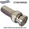 Twist on CCTV BNC Connector  for RG6