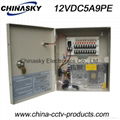 CCTV Camera Power Supply Box / Unit, 12V  5A 9 Channel with Lock(12VDC5A9PE) 1