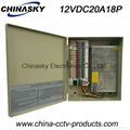 CCTV Camera Power Supply 12V 20A 18 Channel(12VDC20A18P)