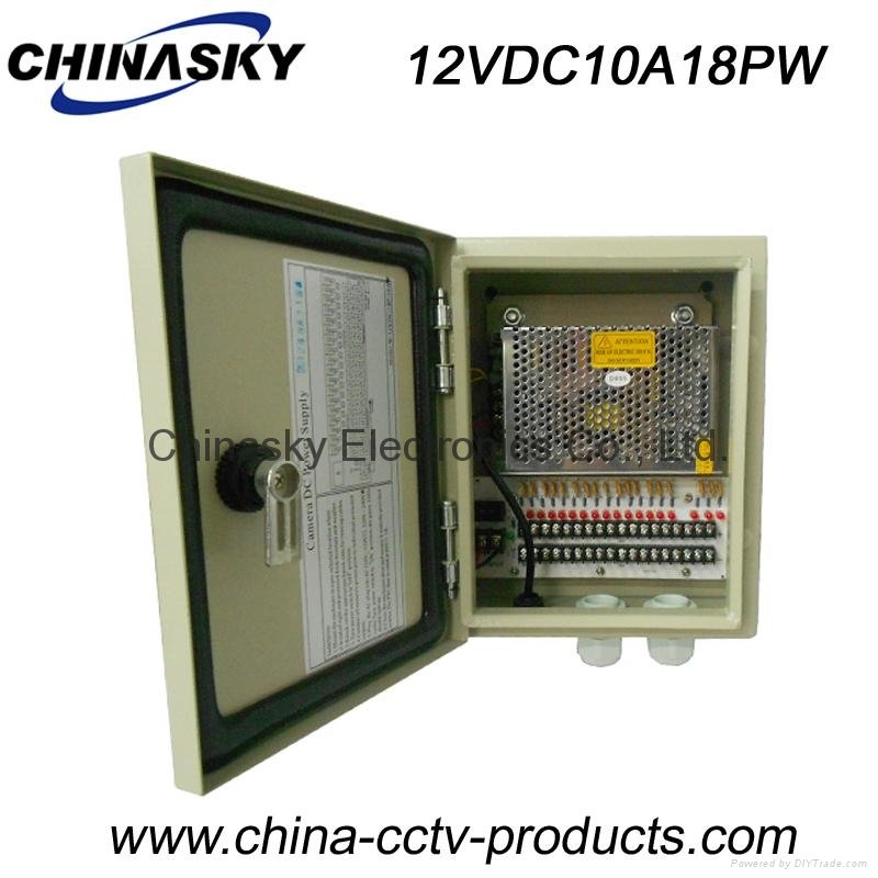 Waterproof CCTV Power Supply Distribution Unit 12VDC10A18PW 2