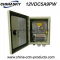 Waterproof CCTV Camera Power Supply Box (12VDC5A9PW )