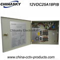 CCTV Camera Power Supply/Store/Station 12V 25A18CH Battery Back-up (12V25A18P/B) 1