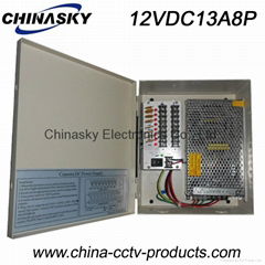 CCTV Power Supply with metal cased12V13Ap8channel(12VDC13A8P)