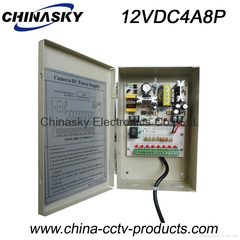 CCTV Power Supply Box 12V 4A 8 Channel(12VDC4A8P)