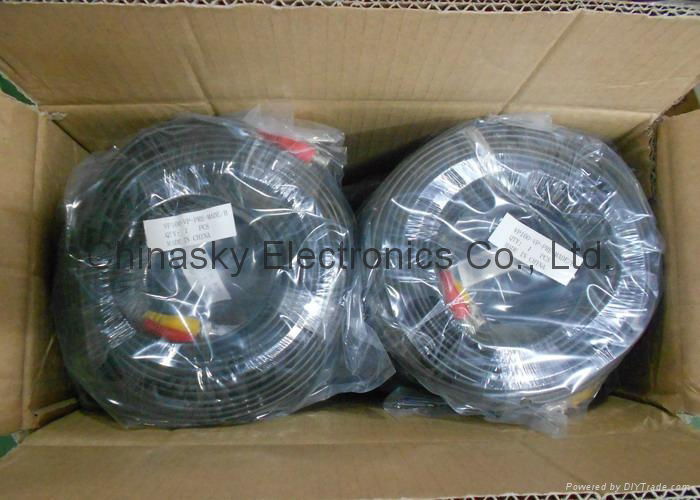 Pre-made Siamese CCTV Cables/100ft 3