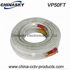 Pre-made Siamese CCTV Cable/50ft