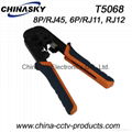 Telephone Crimping Tools, Cutter-Stripper-Crimper in One Tool(T5068) 2