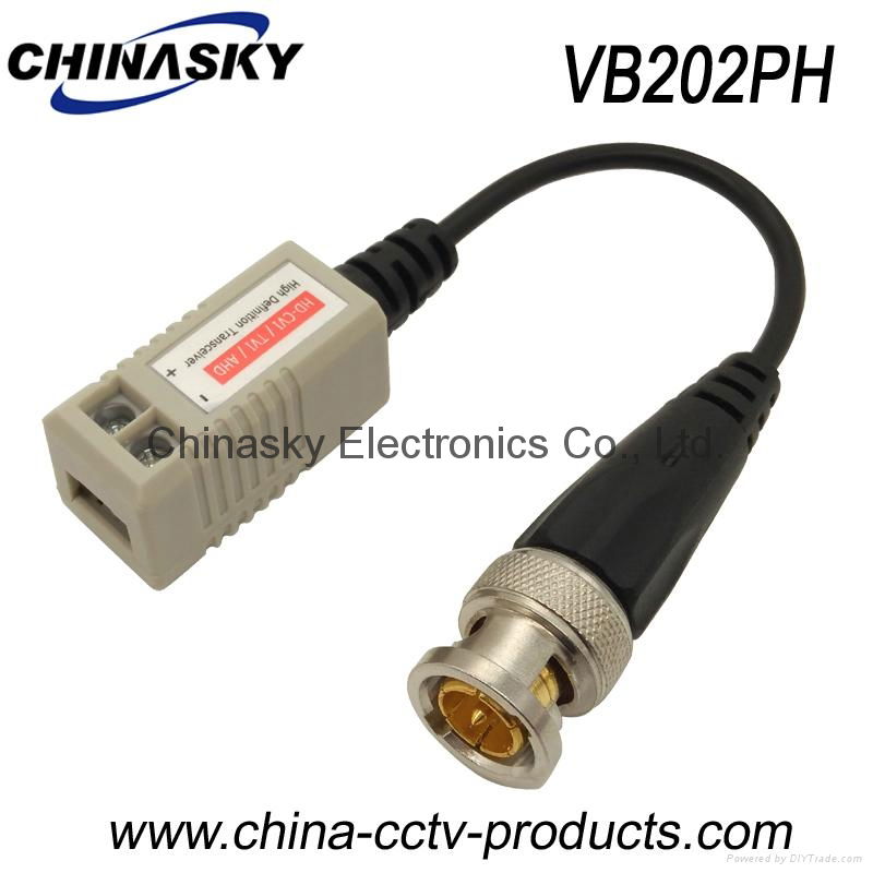 1CH CCTV Passive HD-AHD/CVI/TVI Video Balun with CE Approval  VB202PH 2