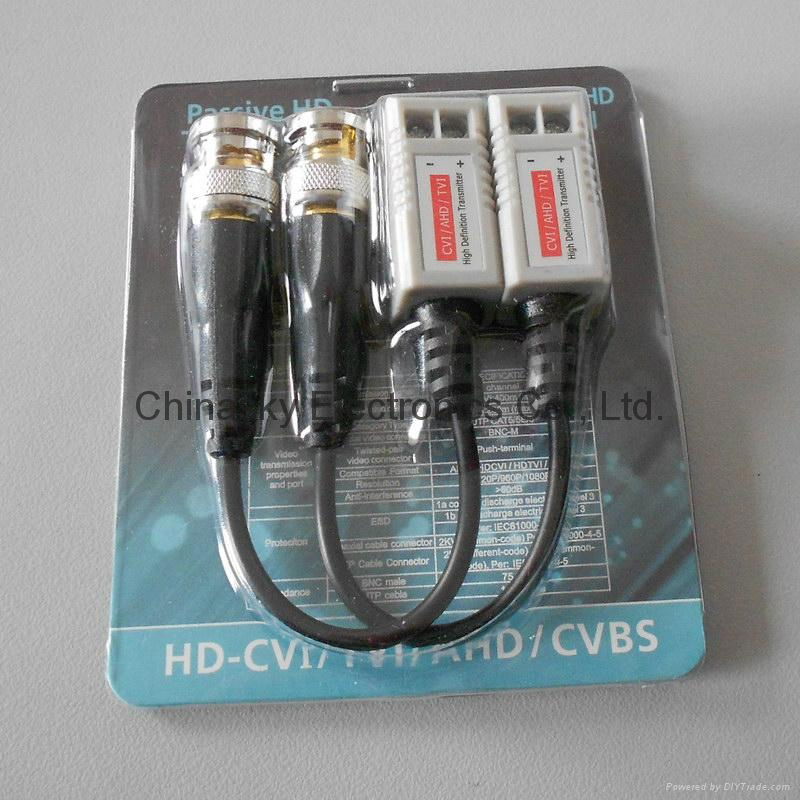 1CH CCTV Passive HD-AHD/CVI/TVI Video Balun with CE Approval  VB202PH 3