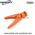 Network RJ45 RJ12 RJ11 Modular Plug Crimping Tool With Cable Stripper(T5003)