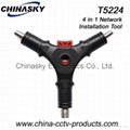 Coaxial Cable Stripper, Network Cable Stripper, Hand Stripping Tool(T5224)