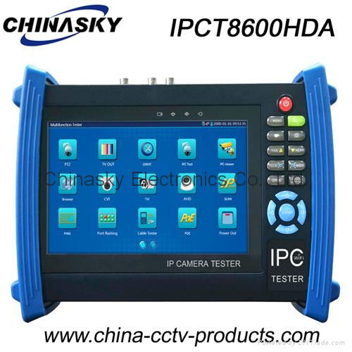 7'' CCTV Tester: IP, Ahd, Tvi and Cvi Cameras CCTV Tester (IPCT8600HDA)