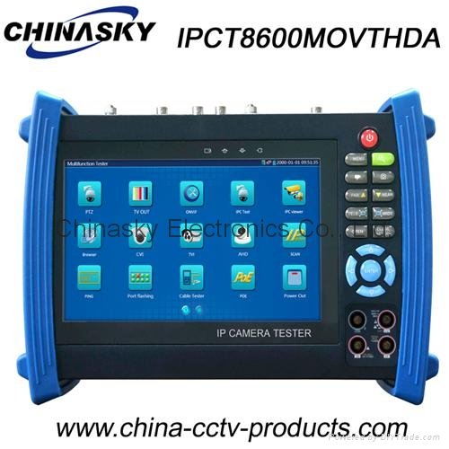 7" CCTV Tester: IP, AHD, TVI and CVI CCTV Tester (IPCT8600MOVTHDA)