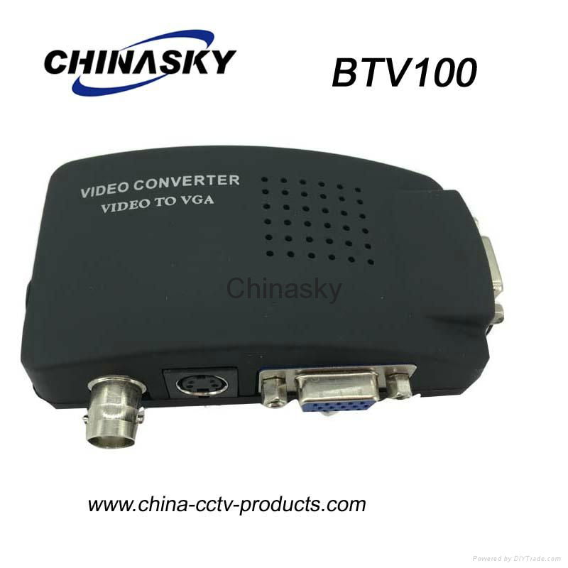 BNC S-Video to VGA Video Converter for CCTV Camera Accessories (BTV100) 2