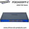 24 Ports CCTV PoE Network Switch Gigabit