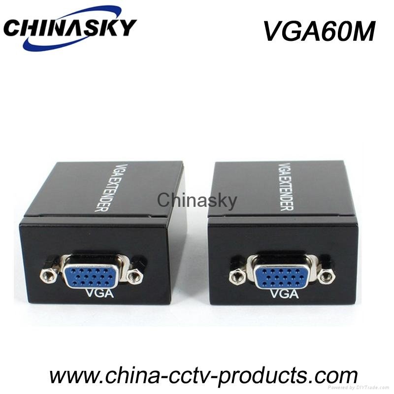 VGA To RJ45 Signal Extender CAT-5e/6 Cable 60M Converter (VGA60M)